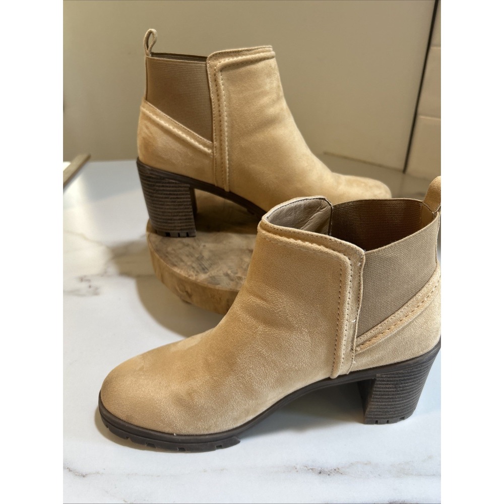 ZBY Chelsea Women's Platform Ankle‎ Booties With Lug Sole 9 - Picture 4 of 8